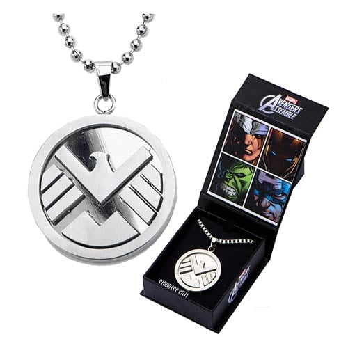Agents of SHIELD Logo Pendant with Chain Necklace